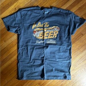 'We Brat The Beer' Graphic T-Shirt - Black